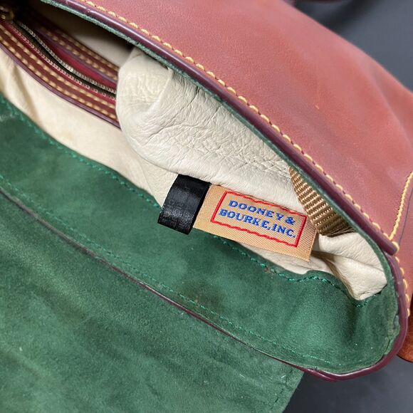 Dooney & Bourke Womens Ashley Messenger Bag Florentine Vacchetta Leather - Picture 9 of 14